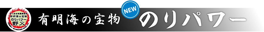 有明海の宝物 NEW のりパワー